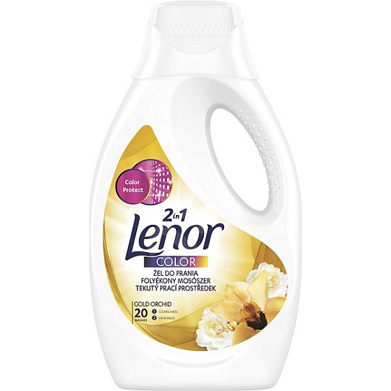 Lenor Gold Orchid scent of vanilla, mimosa, roses and peaches Color 2in1 liquid washing gel for colored laundry 20 doses, 1.1 l