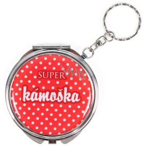 Albi Mirror - key ring with text Super friend 6,5 cm