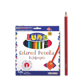 Luna Crayons of intense color, pencil 3 mm 24 pieces