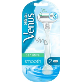 Gillette Venus Smooth Sensitive razor + spare head 2 pieces for women