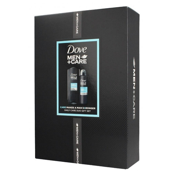 Dove Men + Care Clean Comfort shower gel for men 250 ml + antiperspirant deodorant spray 150 ml, cosmetic set