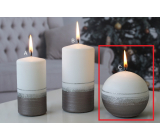 Lima Aroma line candle light brown ball 80 mm 1 piece