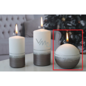 Lima Aroma line candle light brown ball 80 mm 1 piece