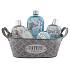 Bohemia Gifts Dead Sea Dead Sea, Seaweed and salt extract shower gel 250 ml + hair shampoo 250 ml + toilet soap 100 g + bath foam 500 ml + sparkling bomb + tin box for home decoration, gift box