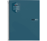 Miquelrius Antiviral notebook lined A5 Ocean 80 sheets 90 g, antibacterial material