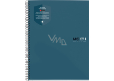 Miquelrius Antiviral notebook lined A5 Ocean 80 sheets 90 g, antibacterial material