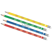 Colorino Pencil with Small Multiplication Table 1 piece assorted colors
