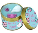 Bomb Cosmetics Bear Hug scented natural, handmade candle in a tin can burns for up to 35 hours