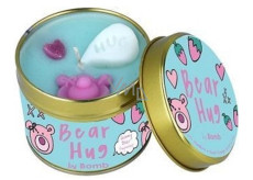 Bomb Cosmetics Bear Hug scented natural, handmade candle in a tin can burns for up to 35 hours