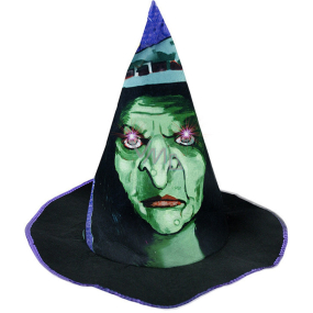 Rappa Halloween Witch Hat with light and sound effects for children 37 cm