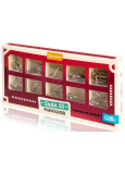 Albi Cerebellum Set of 10 metal puzzles Red mix 5 levels of difficulty recommended age 6+
