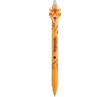 Colorino Rubber pen Wild animals light orange, blue refill 0,5 mm