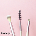 Donegal Jungle cosmetic brush with high-quality synthetic bristles for eyebrows 14 cm