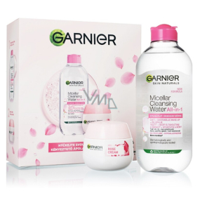 Garnier Skin Naturals micellar water for sensitive skin 400 ml + Botanical Cream with rose water face cream for dry and sensitive skin 50 ml, cosmetic set