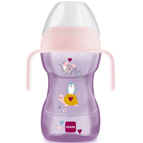 Mam Fun to Drink Cup mug for transition to a classic mug 8+ months Purple 270 ml