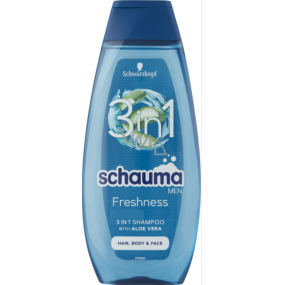 Schauma Men Freshness 3in1 shampoo for hair, face and body for men 400 ml