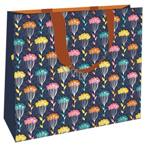 Nekupto Luxury paper gift bag 23 x 17,5 x 10 cm Floral pattern