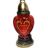 Bony cemetery lamp glass remembrance