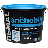 REMAL Snow White high white wall paint, 22+3 kg