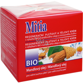 Mitia Bio Almond oil regenerating skin cream for very dry skin 250 ml