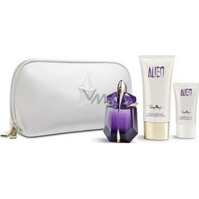 Thierry Mugler Alien perfumed water refillable bottle for women 30 ml + shower gel 30 ml + body cream 15 ml, gift set
