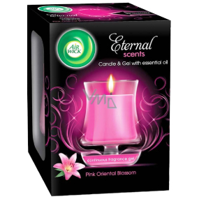 Air Wick Eternal Scents Pink Mediterranean flowers scented candle in glass 130 g