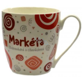 Nekupto Twister mug named Marketa red 0.4 liter