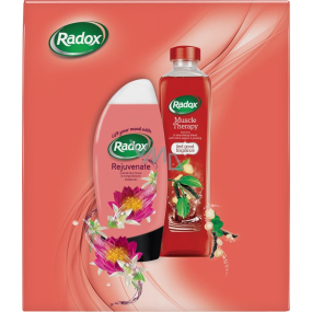Radox Rejuvenate Orange Blossoms and Lotus Flower Shower Gel 250 ml + Muscle Therapy Bath Foam 500 ml, cosmetic set