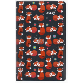 Albi Original Pocket Diary Weekly Foxes 9.5 cm × 15.5 cm × 1.1 cm