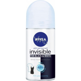 Nivea Invisible Black & White Pure roll-on antiperspirant for women 50 ml