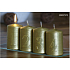 Lima Advent set with numbered candles gold cylinder 60 x 90 mm 4 pieces