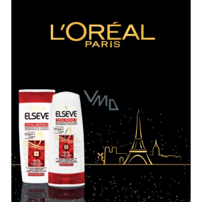 Loreal Paris Elseve Total Repair 5 treatment shampoo 250 ml + hair balm 200 ml, cosmetic set for women