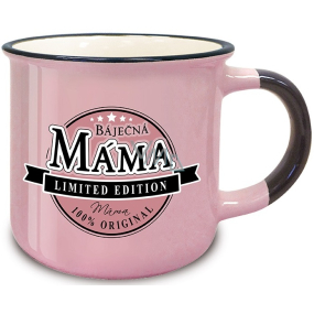 Nekupto Retro mug with the inscription Wonderful Mom 250 ml