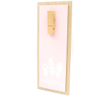 Nekupto Home Decor Wooden board with peg lilac 30 x 12 cm