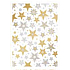 Ditipo Gift wrapping paper 70 x 200 cm Luxury white gold-silver stars