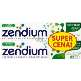 Zendium BioFresh toothpaste with fluorine brings up to 12 hours of fresher breath, fights bad breath 2 x 75 ml, doupack