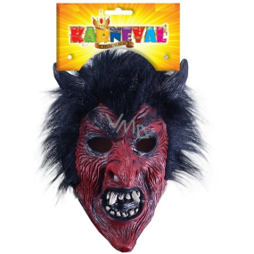 Devil mask with adult hair