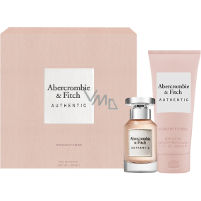 Abercrombie & Fitch Authentic Woman perfumed water 50 ml + body lotion 200 ml, gift set