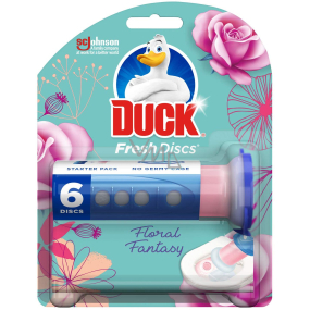 Duck Fresh Discs Floral Fantasy WC gel for hygienic cleanliness and freshness of your toilet 36 ml
