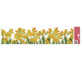 Window foil without glue stripes Daffodils 64 x 15 cm