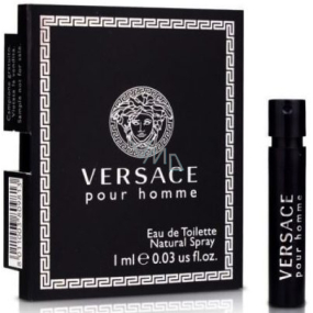 Versace pour Homme eau de toilette 1 ml with spray, vial
