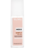 Mexx Simply for Her perfumed deodorant glass for men 75 ml