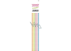 Arch Easter egg stickers Flowers 4 x 20 cm 6 strips