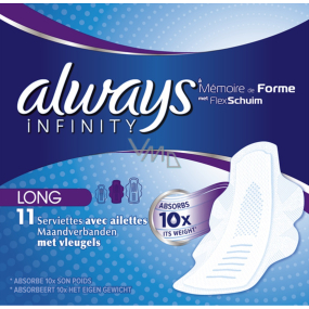 Always Infinity Long Sanitary Pads with Wings 11 Pieces