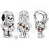 Charm Sterling silver 925 Marvel Star Wars Chewbacca, bracelet bead