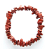 Jasper red bracelet elastic chopped natural stone 19 cm, full care stone
