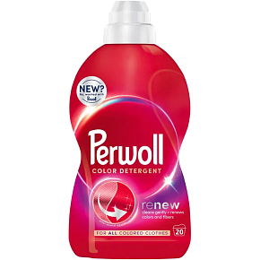 Perwoll Washing Gel Mega Renew Color 20 Washes, 1000 ml