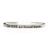 Stainless steel bracelet silver with engraving Sisters are friends forever, open cuff, 4 mm