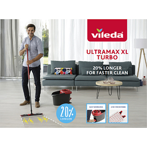 Vileda Ultramat Turbo XL mop complete set