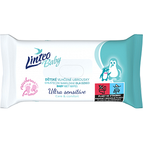 Linteo Baby Ultra Sensitive Wet Wipes, 64 pcs
